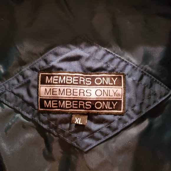 XL Members Only Jacket Teal Green Men's Bomber - Picture 11 of 15